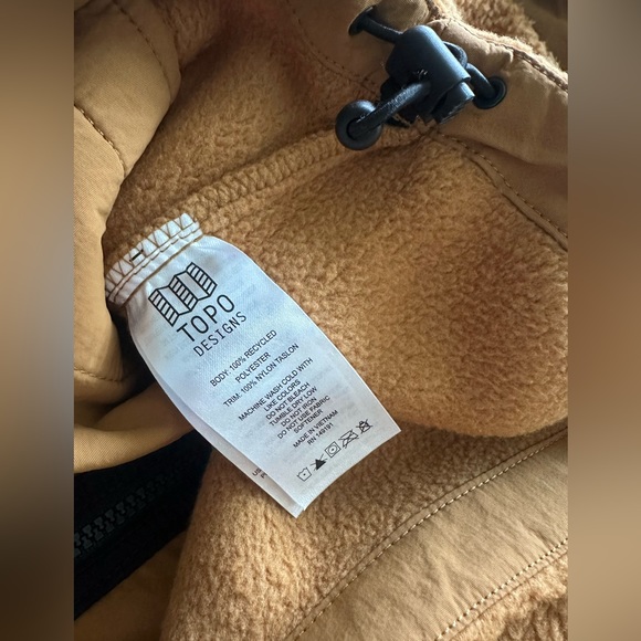 Topo Designs Tan Fleece Jacket - Picture 6 of 6